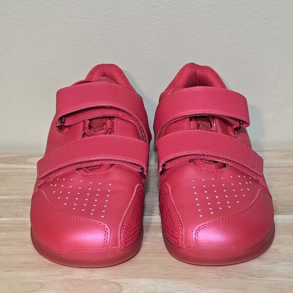TYR TYRFORCE Elite Carbon Weightlifting Shoes Red Wood Heel Men's 8.5 Women's 10 - Picture 2 of 9